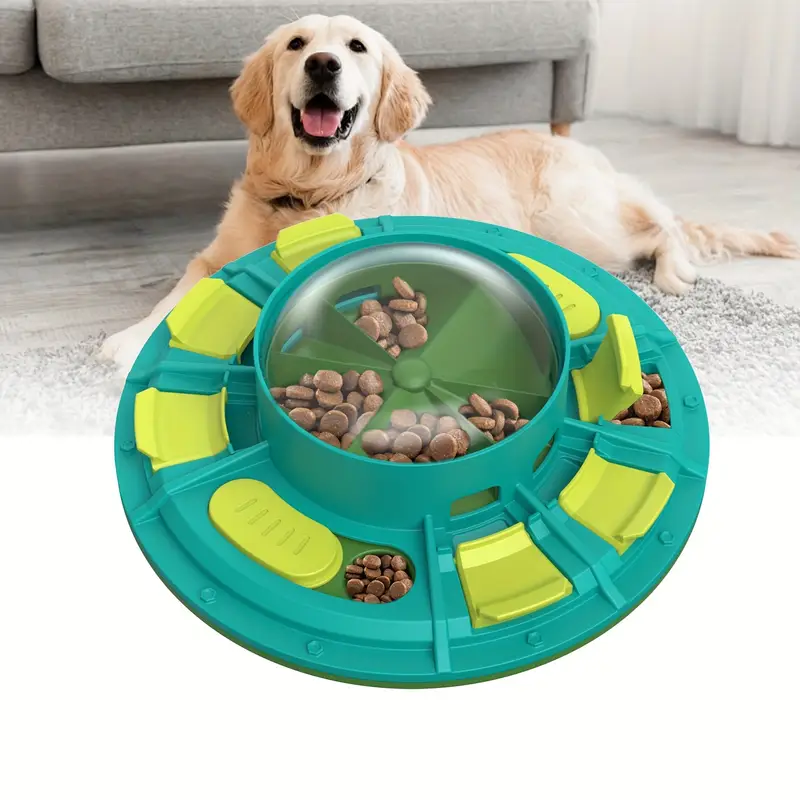 Interactive Slow-Feeder Dog Puzzle Bowl Treat Dispenser
